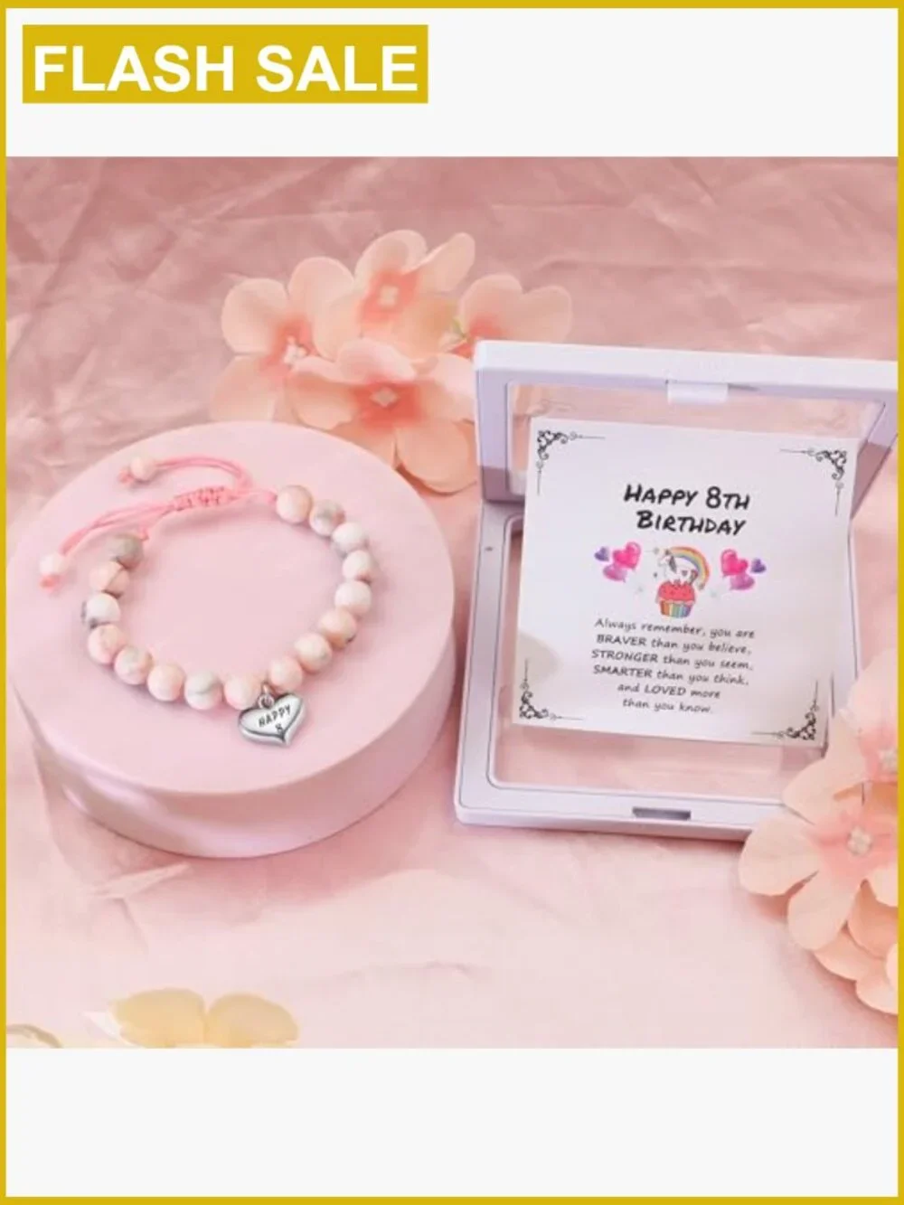 Kids Beaded Cross Pearl Bracelet Adjustable Gift